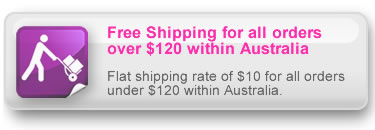 Free Shipping for all orders over $120 within Australia